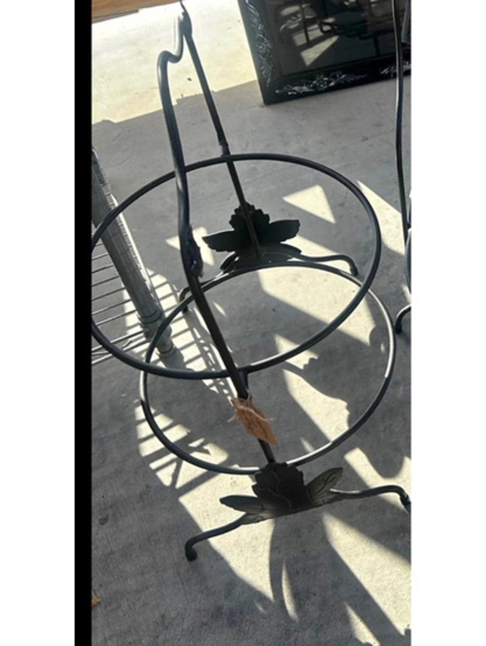 Longaberger Pie rack 2 level wrought iron